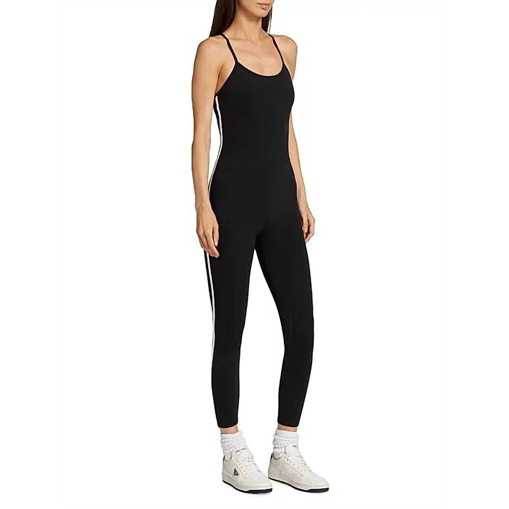NEW SPLITS59 amber airweight jumpsuit in black/white